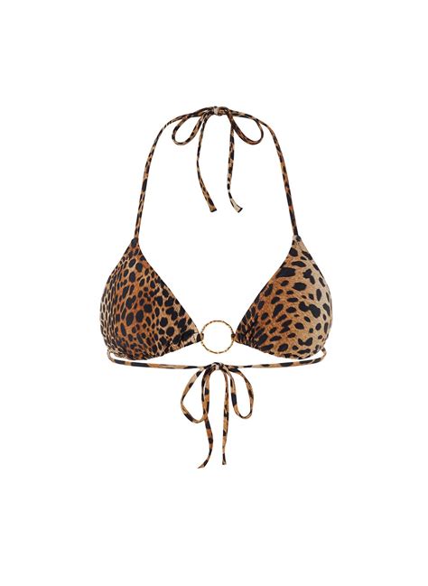 Melissa Odabash Miami Cheetah Print Triangle Bikini 